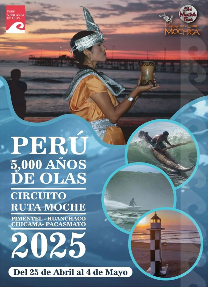 5000 años de olas, circuito Ruta Moche 2025