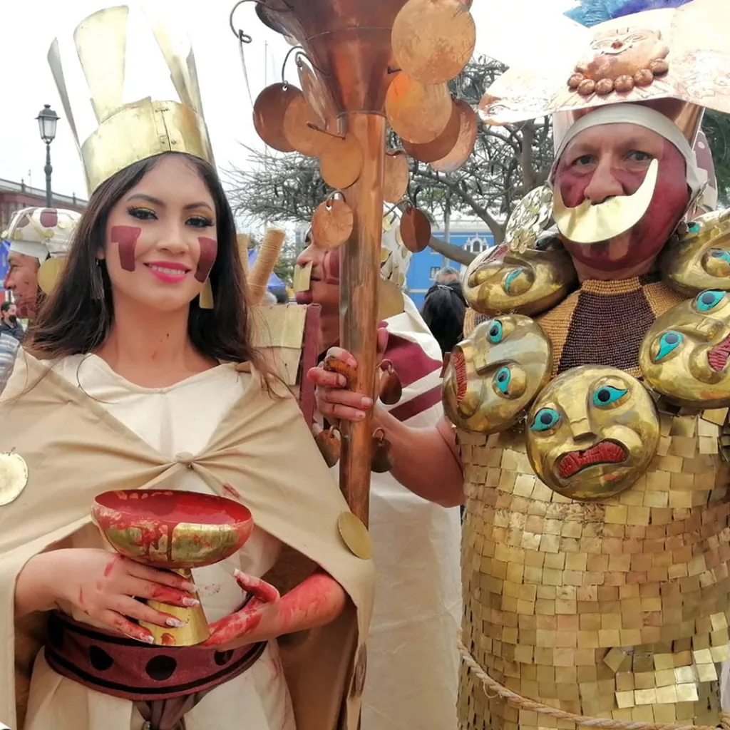 escenificación de la Cultura MOCHICA.